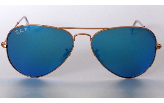Ray-Ban Aviator Flash Lenses Polarised (RB3025 112/4L 58mm) saules brilles